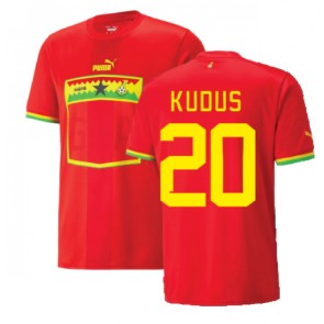 Ghana Mohammed Kudus #20 Udebanetrøje VM 2022 Kort ærmer